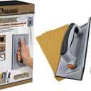 ROLLINGDOG Drywall Corner Sander - Hand Sander with 6PC Oxide Mesh Sandpaper for Corner Wall Cleaning and Polishing