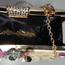 Women Clutches Flower Evening Handbag Chain Strap Shoulder Bag