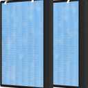 2 Packs HSP002 Replacement Filter Compatible with HSP002 Air Cleaner Purifier 2.0, 4 Stages of Filtration with H13 True HEPA Filters, Activated Carbon Filters, Pre-Filter & Cold Catalyst