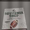 The Souvenir Shop Table Sign - Football Party Decor, Perfect for Birthday Party, Birthday Decorations, 811 Wooden Party Sign with Stand