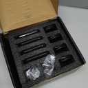 AUTOBOTS 1/2" Heavy Duty Bolt-On Forged D Ring, 12000Lbs Break Strength Tie Down Anchors Hooks, for Trailers, Trucks, and Cargo Tie Downs (Pack of 4) Black