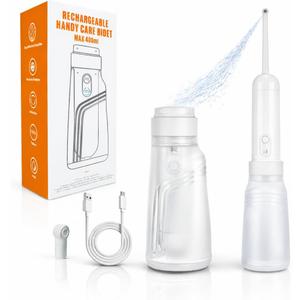 Portable Electric Travel Bidet  Rechargeable Personal Perineal Cleaner, Multiple Modes & Nozzles, for Women, Men, Babies & Postpartum Care 400ML(13.5Oz)