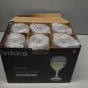 Vikko 8.5 Ounce Glasses, Set of 12 SMALL Glasses, for Red and White With Stem, Clear Glass, Thick and Durable Stemmed Glass
