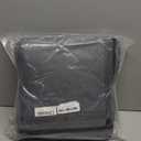 TECUUL Window Insulation for Winter, 47''X63'' Winter Window Insulation Kit Gray Oxford Cloth Thicken Cotton Filled Soundproof Thermal Curtain for Attic Bedroom Kitchen Bathroom RV Basement