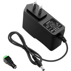 ALITOVE DC 12V 1A Power Supply 12W AC Adapter 100~240V 50-60hz to 12 Volt 1Amp 0.5A Transformer DC 12V Power Cord 5.5 x 2.5mm 2.1mm Plug for LED Strip Light CCTV Security Camera and More