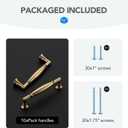 HOME EDIT 10 Pack 3-1/2 Inch Champagne Bronze Cabinet Handles Solid Zinc Alloy Pulls for Kitchen, Dresser, Closet & Bathroom Cabinets Hardware