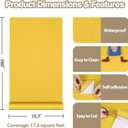 Warm Yellow Peel and Stick Wallpaper Vintage Matte Yellow Contact Paper Waterproof Solid Color Wallpaper 15.7"x160" Self Adhesive Removable Vinyl Wrap for Kitchen Cabinets Bathroom Bedroom