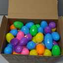 JOYIN 100 PCS Prefilled Easter Eggs with Assorted Toys Plus Stickers Inside, Plastic Eggs for Kids Hunt, Basket Stuffers Fillers, Party Favors, Classroom Prize Supplies
