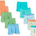 Hanes Boys' Pure Comfort Super Soft Tagless Smooth Underwear 10-Pack (4T, Boxer Briefs - Assorted - 10 Pack)