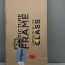 12x36 Frame with Mat - Black 16x40 Frame Wood Made to Display Print or Poster Measuring 12 x 36 Inches with White Photo Mat
