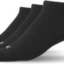 xxl No-Show Sport Socks (Men's size 15-18) (3-Pack) (XX-Large Big Tall, Black)