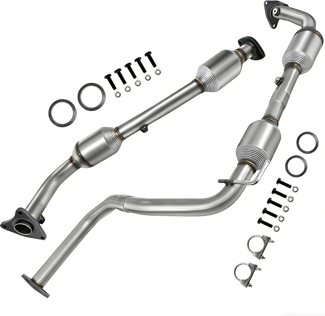 54722 174500S020 Left and Right Catalytic Converter Compatible with Toyota Tundra V8 5.7L 2007 2008 2009 (For Extended Cab 145.7 Wheel Base Only) Catalytic Convertor
