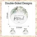 Retirement Christmas Ornament 2025, First Christmas Retired Ornament 2025, Retirement Gifts for Women 2025, 2.9" Ceramic Retired Gifts Keepsake