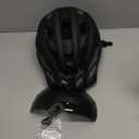 Adult Bike Helmet with Visor and Goggles for Men Women Mountain Road Bicycle Helmet Rechargeable Rear Light Cycling Helmet (L: 57-61 cm (22.4-24 inches), Black)