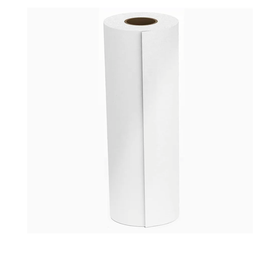 White Packing Paper Roll 17”W x 350'L Newsprint Paper Roll for Packing, Moving and Wrapping, Packaging Newsprint for Moving Supplies, Newsprint Paper for Sketching Crafting 1 Pack