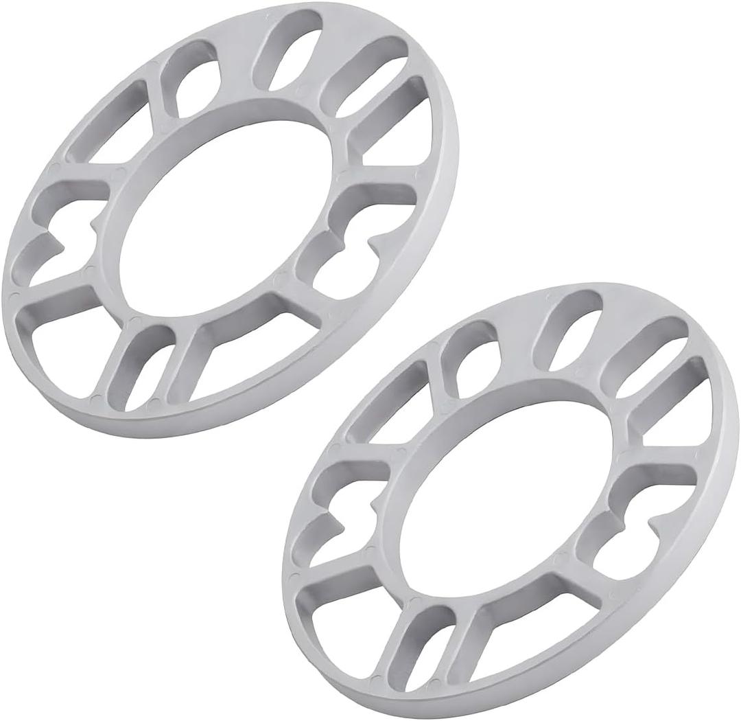 YoRise 2PCS 10 mm Car Wheel Spacers, PCD 100-120mm Aluminum Alloy Hub Centric Wheel Spacer for 4 & 5 Lug, Universal Car Tire Accessory for 4X100, 4X114.3, 5x108, 5x112, 5x120 Bolt Pattern(10MM)