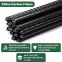Temporary Fence Plastic Fence with Posts,40" x100' Safety Barrier for Dogs Snow Mesh Fencing with Steel Stake 4Ft Movable Portable Fencing Fence Roll 40In High for Garden Backyard Outdoor-Black