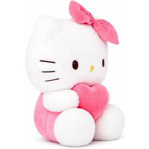 8-inch Kawaii Heart-Shaped Plush Pillow - Soft Cartoon Stuffed Plush Toy, Perfect for Boys and Girls' Birthdays, Holidays, Anniversaries, and Party Gifts (Pink-A)