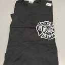 Fire Department Logo Uniform Fireman Symbol Firefighter Gear T-Shirt Small