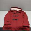 Gihuo Winter Jackets for Women Sherpa Lined Jacket Women Duffle Toggle Coat Hooded Fleece Jacket (Small, Wine)