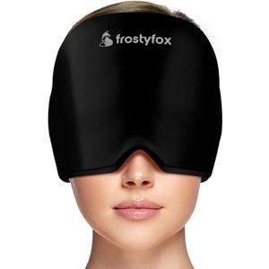 Headache Relief Cap, Effective Migraine, Headache, Hangover Relief, Migraine Cap for Self Care, Great Stress Relief Gift, Ice Cap for Headaches (Black)