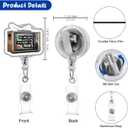 2 x Funny Nurse Badge Reel, Please Be Patient with Me RN Badge Buddy, Cute ID Work Badge Holder with Retractable Alligator Clip for Nurses RN EN Doctor Paramedic Teachers Medical Office Womens