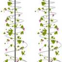 Trellis for Climbing Plants Outdoor, 2 Pack 73inch Tall Plants Trellis Support Metal Garden Trellis for Vegetables Flowers Plants Vine Support (Black)