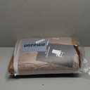 MOIRIG Rocking Chair Cushion, Non Slip Durable Tufted Pads, Fade Shield Set of Seat and Back Cushions with Ties for Indoor Outdoor Rocker (Coffee, Flannel 1)