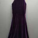 Maya Deluxe Halterneck Velvet Maxi Dress, Rich Purple M