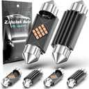 5 x 6pcs 578 211-2 212-2 LED Dome Light Bulbs, Extremely Bright 41mm 42mm 569 6411 1.61inch Led Interior Car Festoon Bulb, Upgraded 400LM Dome Map Door Lights LED Blub for Cars (Purple)