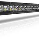 32 Inch LED Light Bar Single Row Flood & SpotBeam Combo 30000LM Off Road LED Light Bar Driving Light for Pickup SUV ATV UTV Truck Roof Bumper