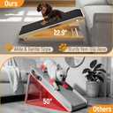 40" Dog Ramp for Couch & Low Bed Extra Wide 16 Non-Slip Walking Surface, Load 200 lbs, Adjustable Pet Ramp with 4" Top Platform for Small Senior Dogs Dachshund Corgi Dog Stairs Alternative