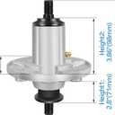 GCCSJ Lawn Mower Spindle Replacement Part Number AM136733 AM143469 AM134292 for OHN Deere S240 X300 X304 X310 Z225 Z245 EZTrak Mandrel Assembly, 2 Pack