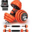 Gasket AB Adjustable Dumbbell Barbell Weight Set, Free Weights 3-in-1 Set with Connector Rob, Thicken Sponge, Weight Sets for Home Gym