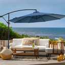 D&ONEHOS 10ft Cantilever Umbrella Replacement Canopy for 8 Ribs, Outdoor Offset Cantilever Umbrella Replacement Top Fit 10FT 8 Ribs, Canopy Top Only