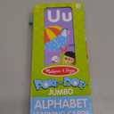 Melissa & Doug Poke-a-Dot! Alphabet Jumbo Learning Cards, 13 Double Sided Interactive ABC Flash Cards, Educational Activities for Toddlers and Preschoolers, Ages 1+