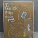 Jool Baby Quick Flip Toilet Seat, Built-in Potty & Splash Guard (Elongated)