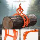VEVOR 28in Log Lifting Tongs, 4-Claw Log Tongs, Heavy Duty Steel Log Grapple, 1000LBS Lifting Capacity, Swivel Log Graper Timber, Eagle Claw Design, Log Skidding Tongs for Trucks, Tractors, Forklifts