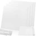 Tlence 4 Pack Translucent Silicone Sheets, 12'' x 12'' x 1/8'' 60A Duro White Rubber Mat, Heavy Duty Rubber Gasket Material, Semi Clear Silicone Pads for DIY Seals, Flooring, -76 to 356°F Resistant