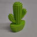 Dog Chew Toys, Toothbrush Stick Teeth Cleaning Brush Dental for Small Medium Large Dog, Rubber Squeaky Toys for Aggressive Chewers Cactus Tough Toys (For Medium Dog, Grassgreen)
