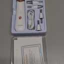 Professional Manicure Pedicure Kit, Electric Nail File Set, Cordless Electric Nail Drill Machine, 5 Speeds Hand Foot Care Tool for Nail Grind Trim Polish(White)