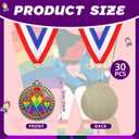 30 Pcs Gay Pride Awareness Medals Rainbow Ribbon Award Gifts with Neck Ribbon 2" LGBT Trophy Rainbow Medal Award for Love is Love Equality LGBT Pride Month 2026