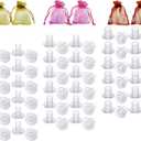 WHXGQ Heel Stoppers for Grass - 42 Pairs 3 Sizes High Heel Protectors for Women Wedding Shoes, Clear Grass High Heel Protectors for Walking on Grass and Uneven Floor S, M, L