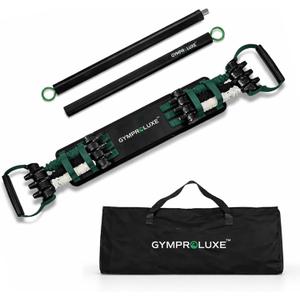 Gymproluxe Original Resistance Bands Bar Set - Exercise Band Set for Home Gym - 198 lbs Workout Band Set - Multi Gym Fitness Equipment for Home Workout