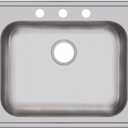 Elkay GE125213 Dayton Single Bowl Drop-in Stainless Steel Sink