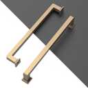 3818 10 Pack 6.3inch(160MM) Champagne Bronze Cabinet Pulls,Champagne Gold for Kitchen Cabinet Handles,Kitchen Handle for Cabinets Cupboard Handles Drawer Pulls