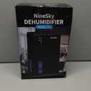 NineSky Dehumidifier,98 OZ Dehumidifiers for Home,(1100 sq.ft) Dehumidifiers for Basement Bathroom Bedroom with Auto Shut Off, Switchable 7 Colors Light(Black)