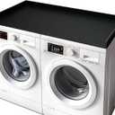 Gashell Washer Dryer Countertop, 27.5" x 54" Bamboo Washer and Dryer Countertop for Laundry Room Organization(Black)