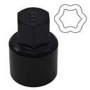 E-Wheel Locking Nut Key Compatible with Toyota Models, Lexus, Tacoma, Wheel Lock Nut Socket Adapter, Anti-Theft Lug Removal Tool, Socket Remover Hand Repair Tool
