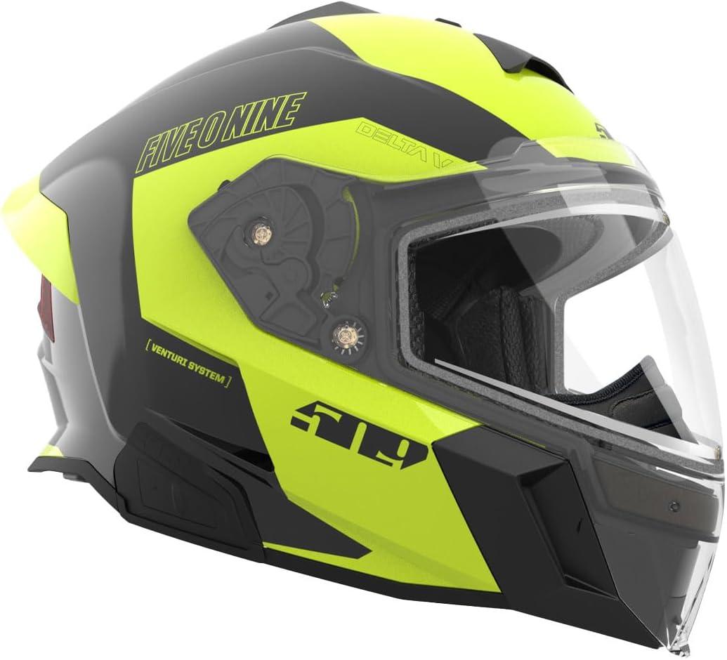 509 Delta V Commander Snowmobile Helmet (Gloss Hi-Vis - Large)